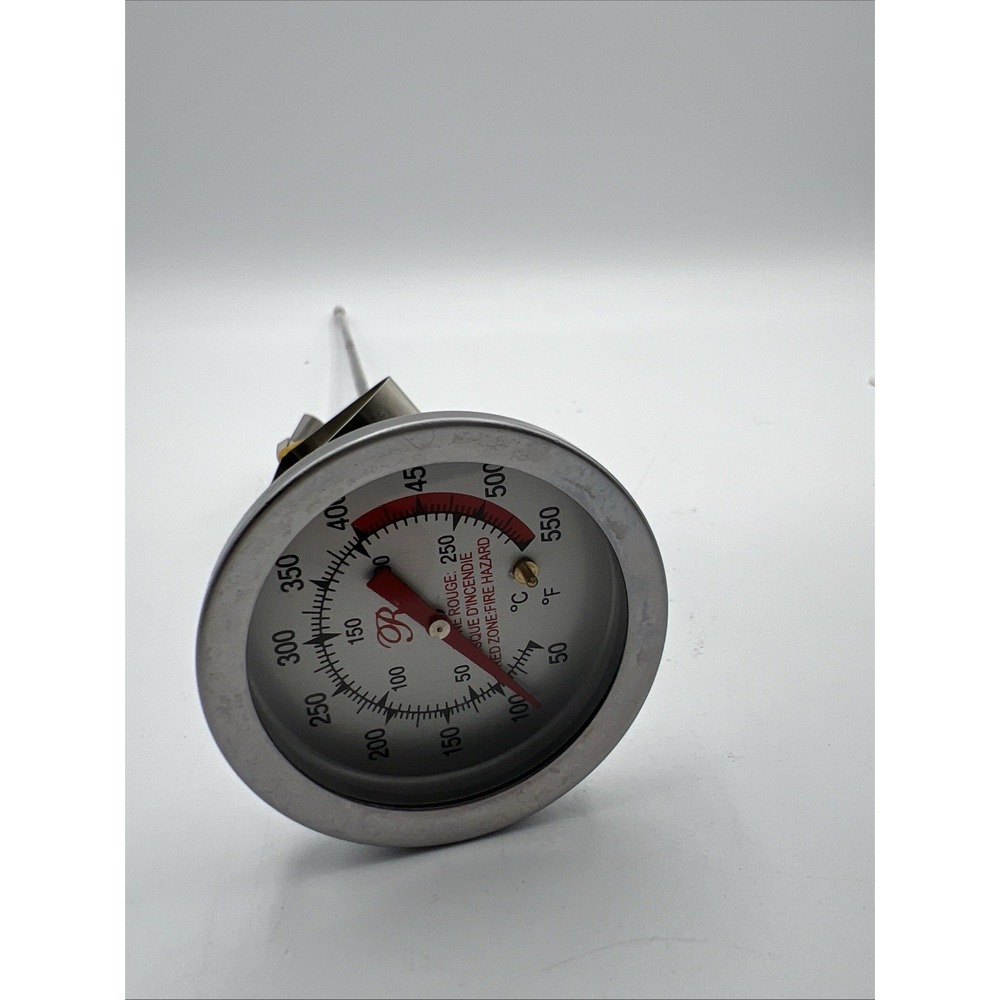 12" Deep Fryer Thermometer Turkey Stainless Steel Commercial Kitchen Candyβ Clip